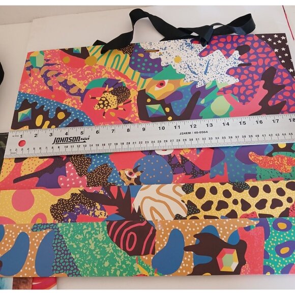 DESIGUAL Shopping Bag Lot of 2 Reusable Large PVC and Paper Lot Bags - Picture 3 of 7